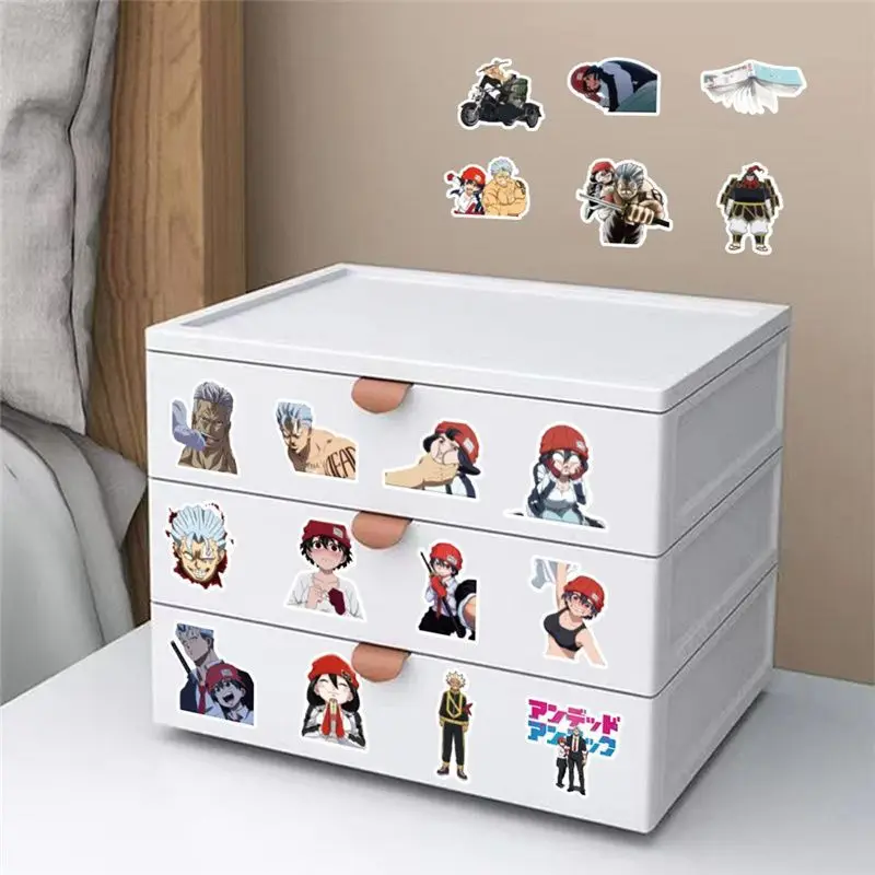 50pcs Anime Undead Unluck Japanese Graffiti Decor Stickers for Luggage, Notebook & Journal