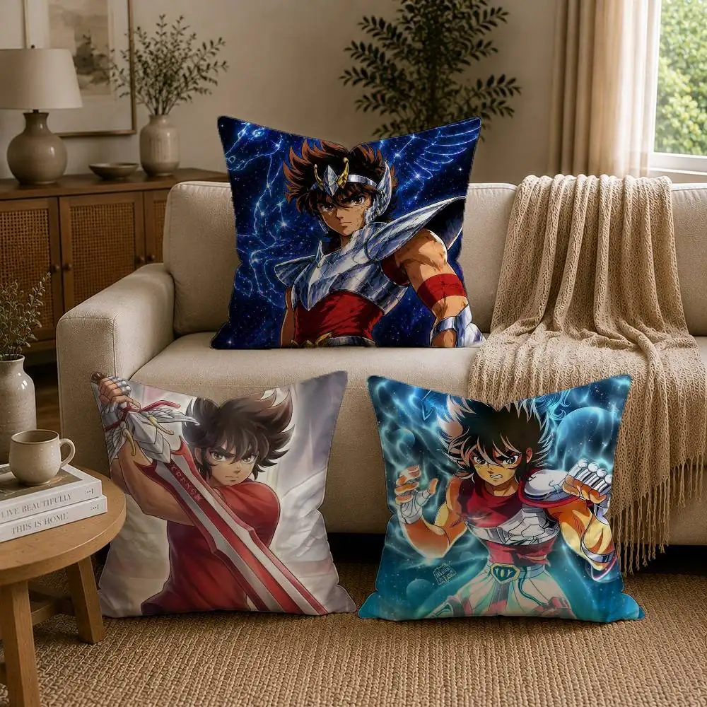 Saint Seiya Seiya Pillow Case for Sofa Living Room Home office Decor Protective Cover
