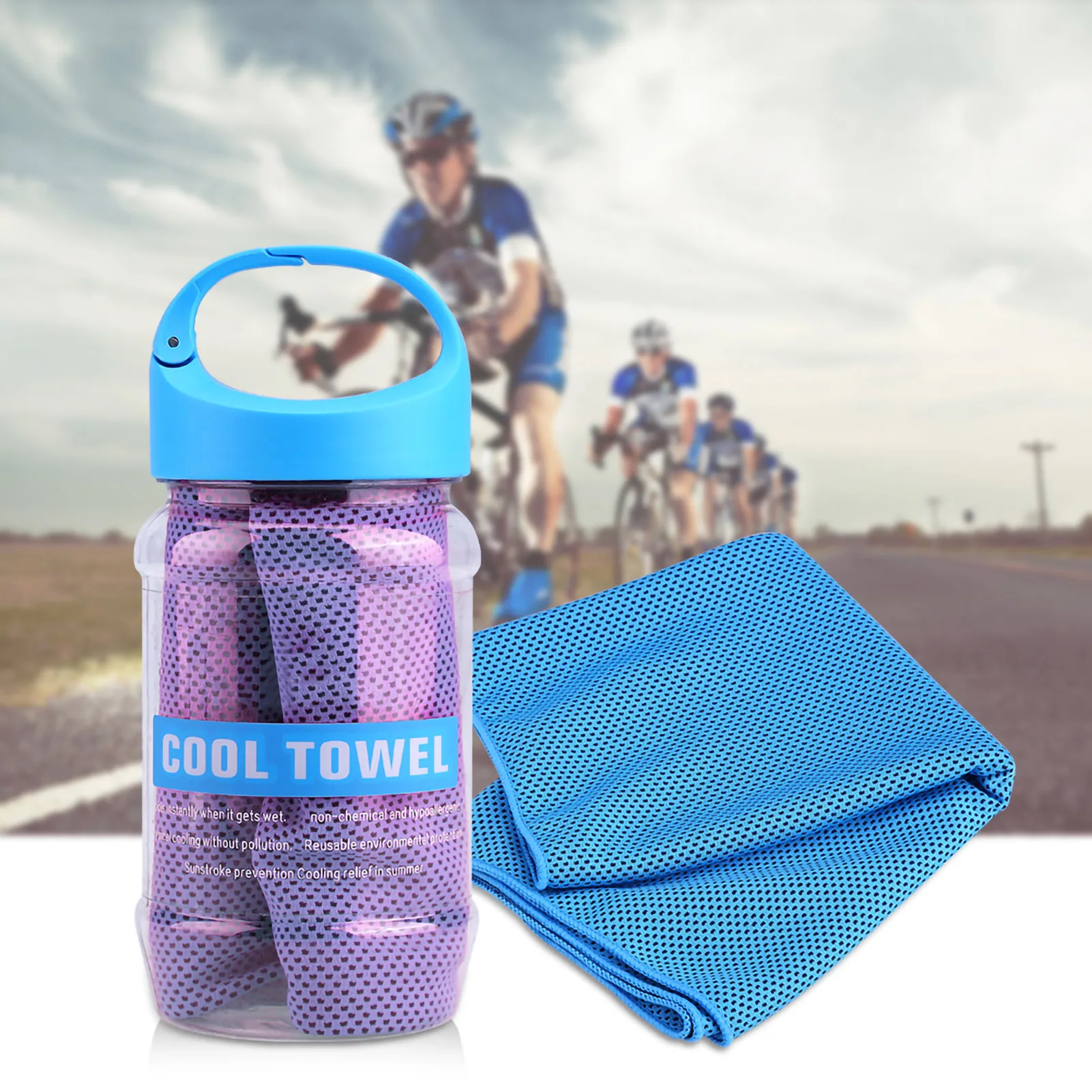 Cooling Effect Towel Super Breathable Towel Super Breathable Cooling Effect Towel for Sports Gym Workout Super Absorbent Towel