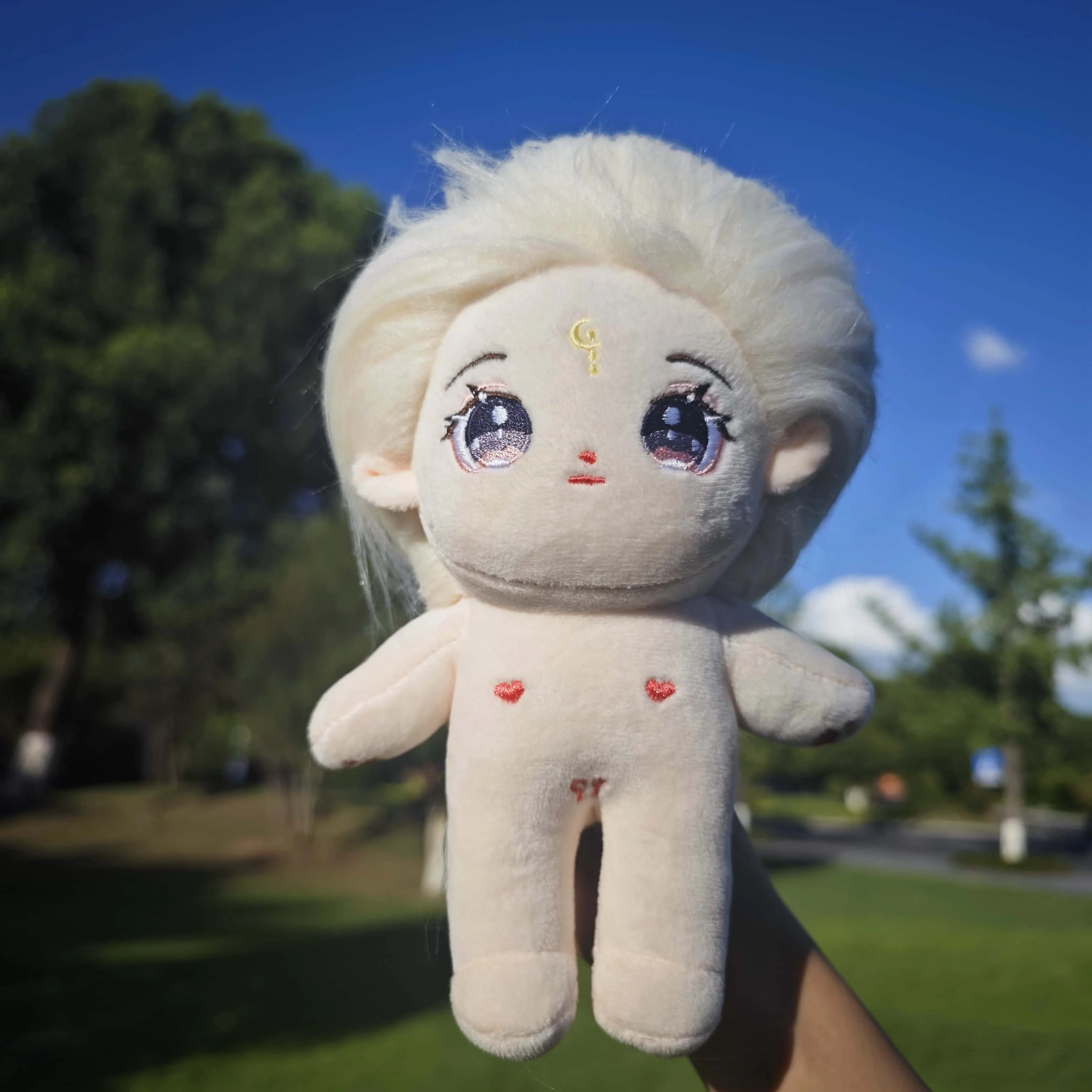 Poupée en coton originale de 20 cm, poupée en peluche habillée mignonne, poupée portable, cadeau pour filles et enfants, anniversaire, cadeau de vacances, poupée mignonne