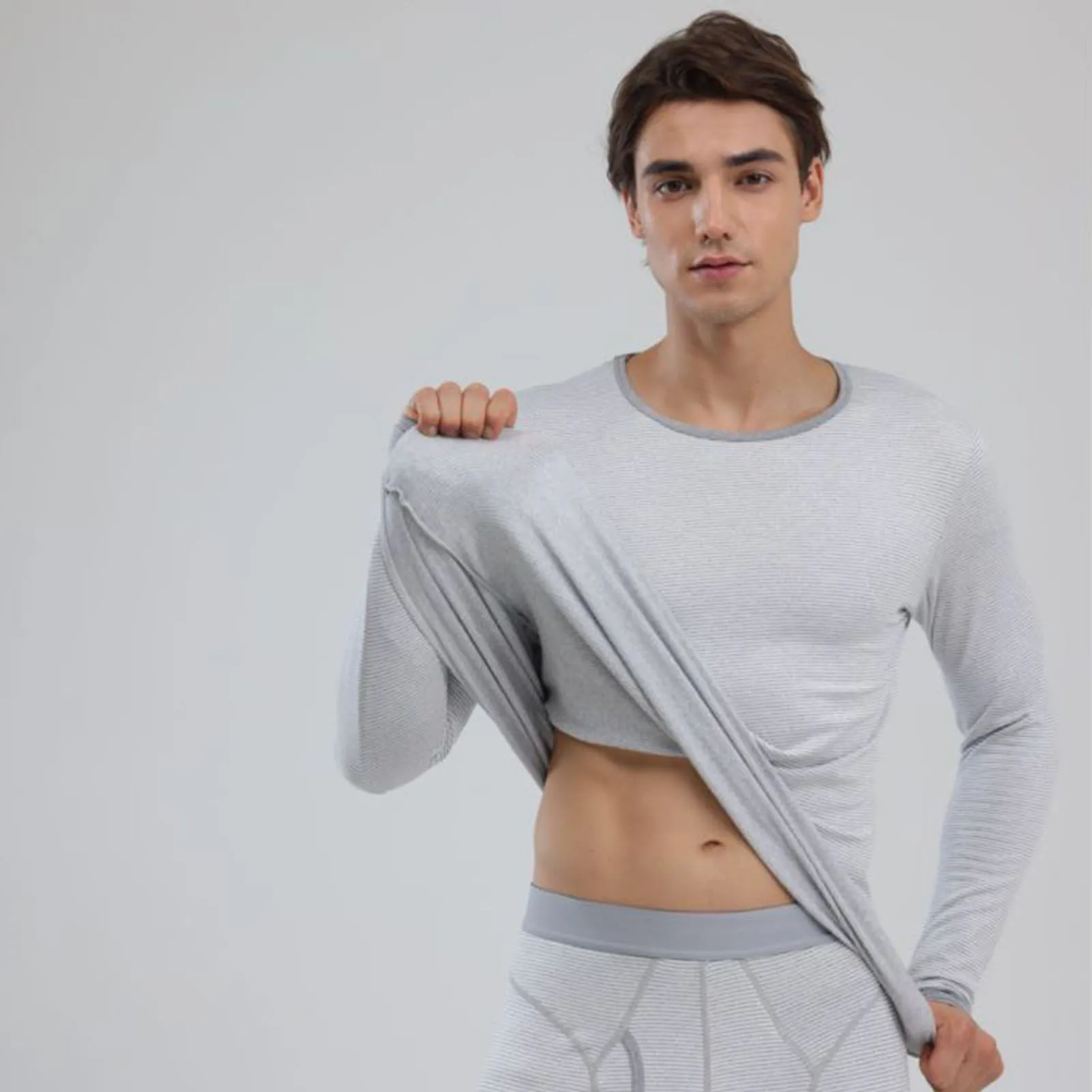 Warm Stylish Men Thermal Underwear Set Slim Fit