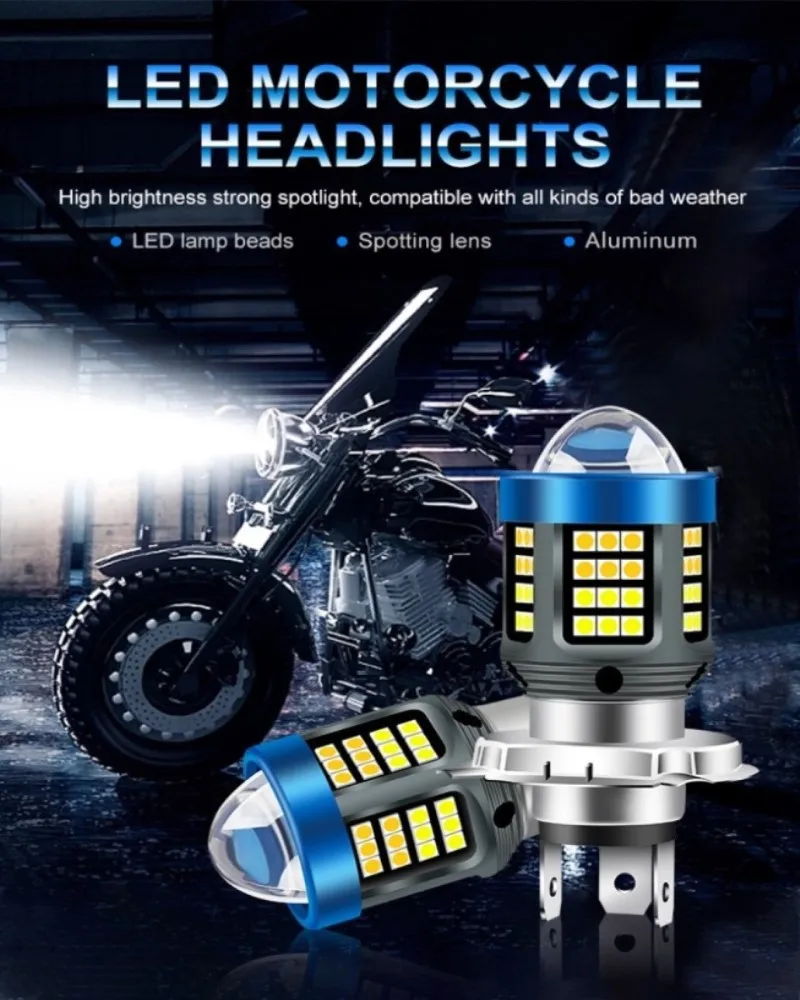 1Pc H4 BA20D H6 Led… - image