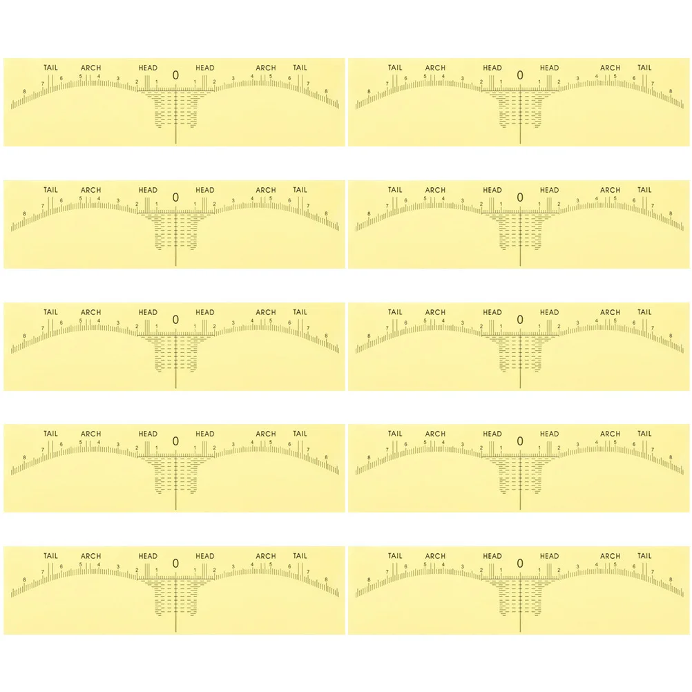 

10pcs Eyebrow Positioning Ruler Professional Drawing Tool For Women Measuring Shaping Stencil Kit Makeup Brow Line Guide