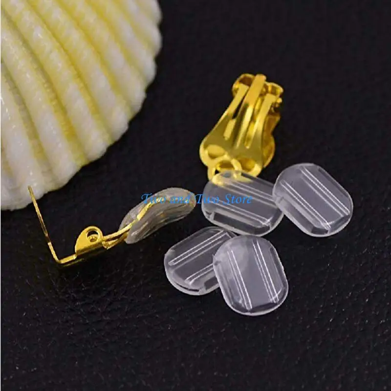 HX6F 20Pieces Silicon Earring Pads for Women Non-Pierced Ears Ear for Clip