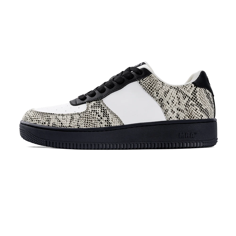 

Mr.A Brand Men's Autumn Fashion Trendy Height-Increasing Black and White Split Leather Men's Shoes Thick-Soled Lace-Up Casual Winter Shoes