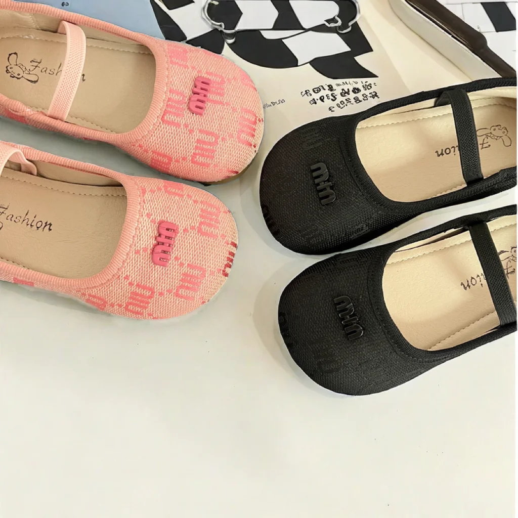 

Новинка лета 202, женская детская кожаная обувь в корейском стиле, туфли на одинарной платформе, нескользящие женские детские сандалии с неглубоким носком на открытом воздухе