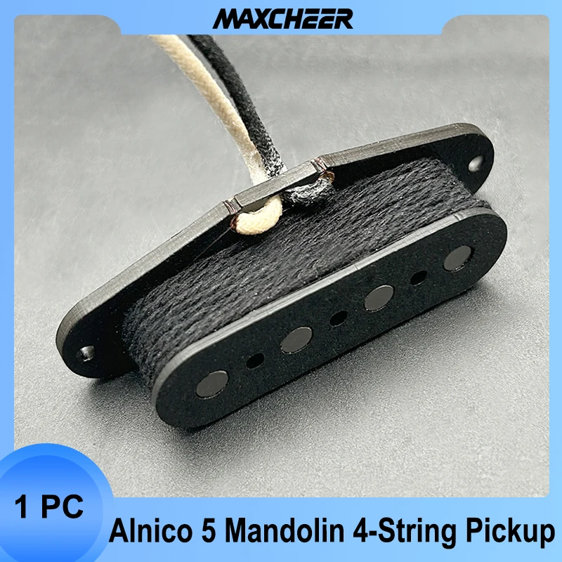 

Звукосниматель Alnico 5 для 4-струнной мандолины с фибровой обмоткой, расстояние между струнами 38 мм, звукосниматель для электрогитары 4.6K