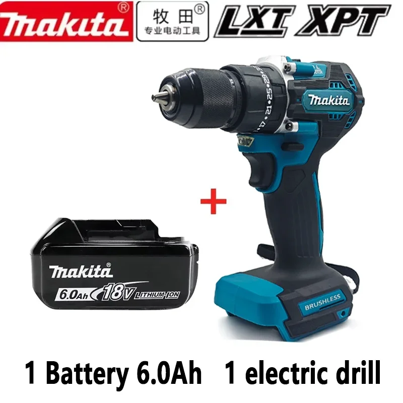 Makita DDF487 wiederaufladbarer elektrischer Bohrer, Lithium-elektrischer, bürstenloser, tragbarer elektrischer Schraubendreher (mit Akku)
