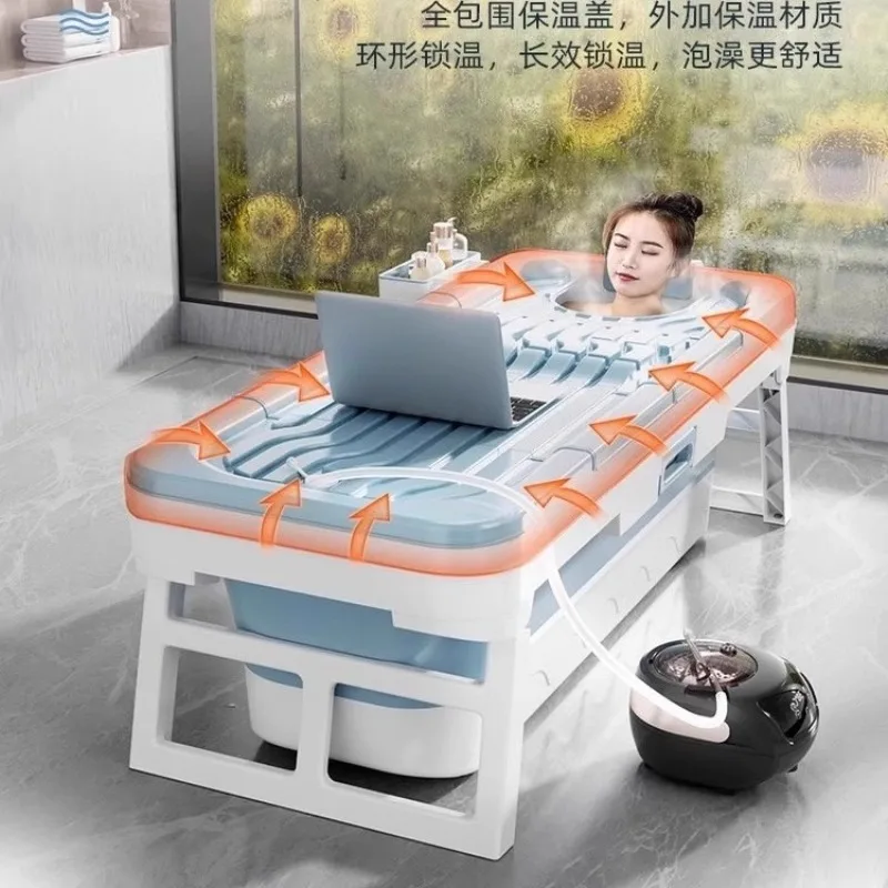 Bath Bucket Adult Foldable Household Bath Bucket Adult Full Body Sweat Bath