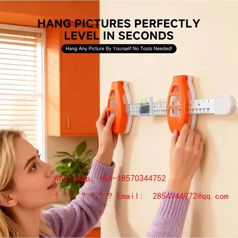 Photo Frame Hanging Balance Ruler Nail Positioning Angle Measuring Ruler Horizontal Ruler