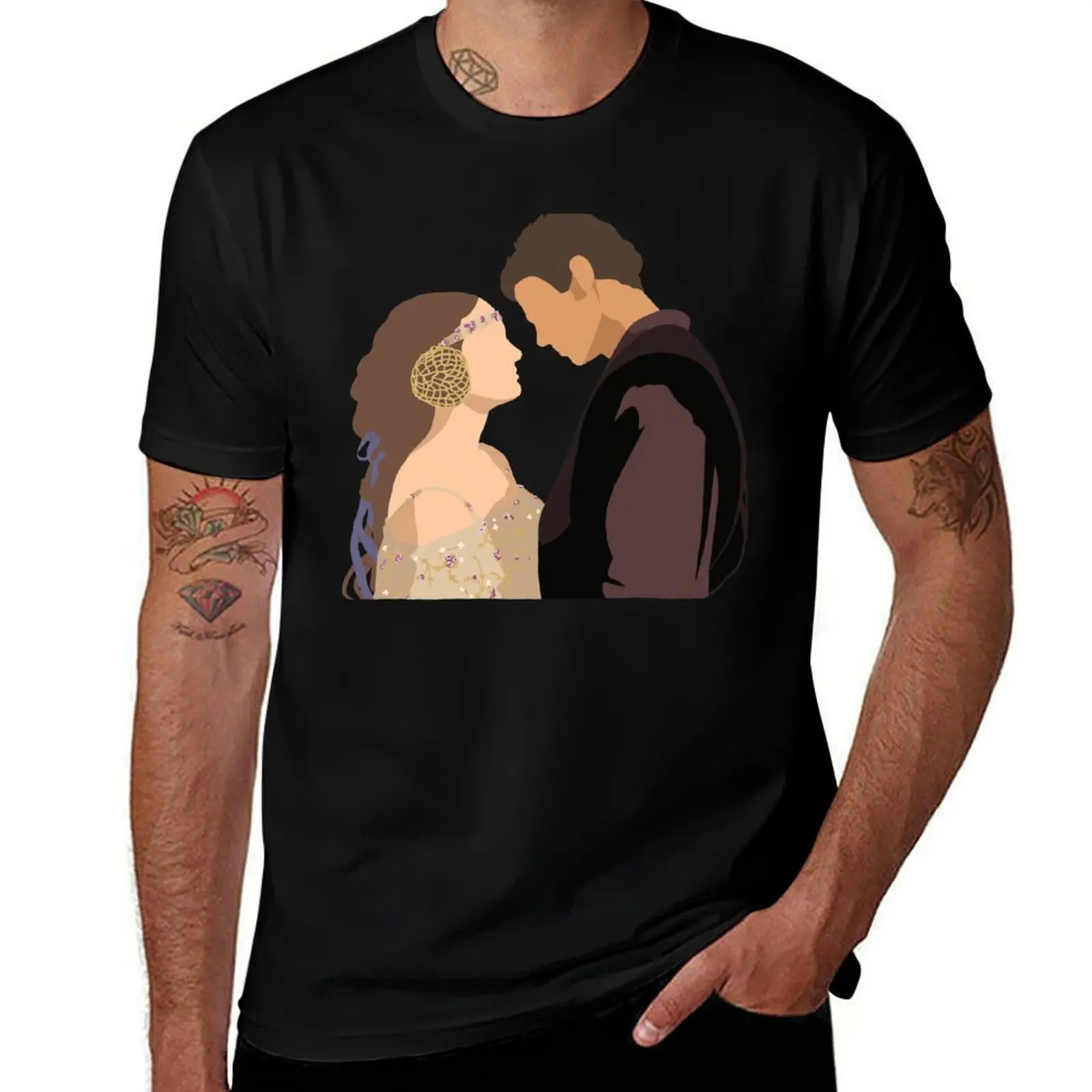 

Anakin and Padme-Attack of the Clones T-Shirt man t shirts graphic man t shirt cotton T-Shirt