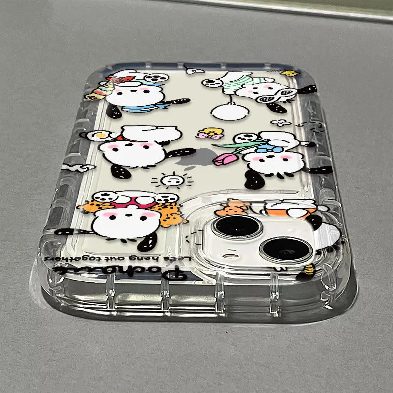 حافظة هاتف شفافة لطيفة من Pochacco لهاتف Xiaomi Mi 11 11T 11LITE POCO F4 X3 X4 M1 M4 GT NFC Pro 5G غطاء مضاد للصدمات