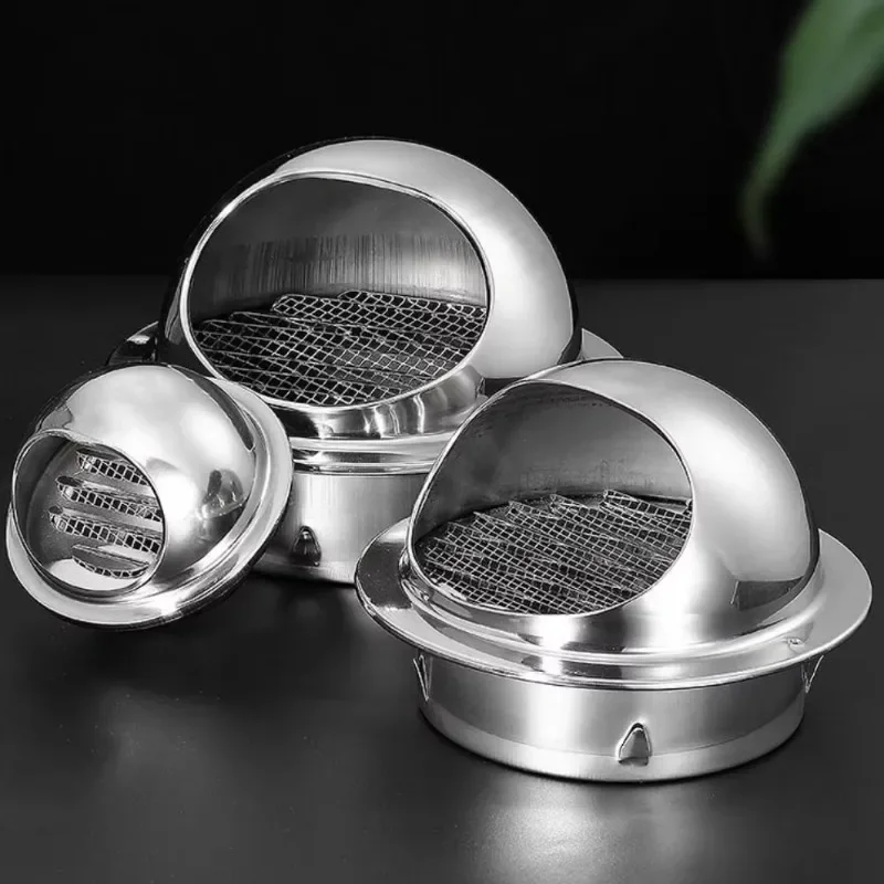 الفولاذ المقاوم للصدأ منفذ مقاوم للماء التدفئة المنزلية التبريد مجاري الهواء غطاء مصبغة غطاء العادم فتحات غطاء غطاء فتحة التهوية #3