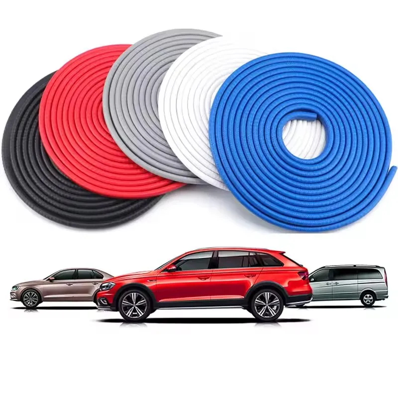 

5M Universal Car U Type Auto Door Protection Clear Edge Guards Trim Styling Moulding Strip Rubber Scratch Protector Car Door