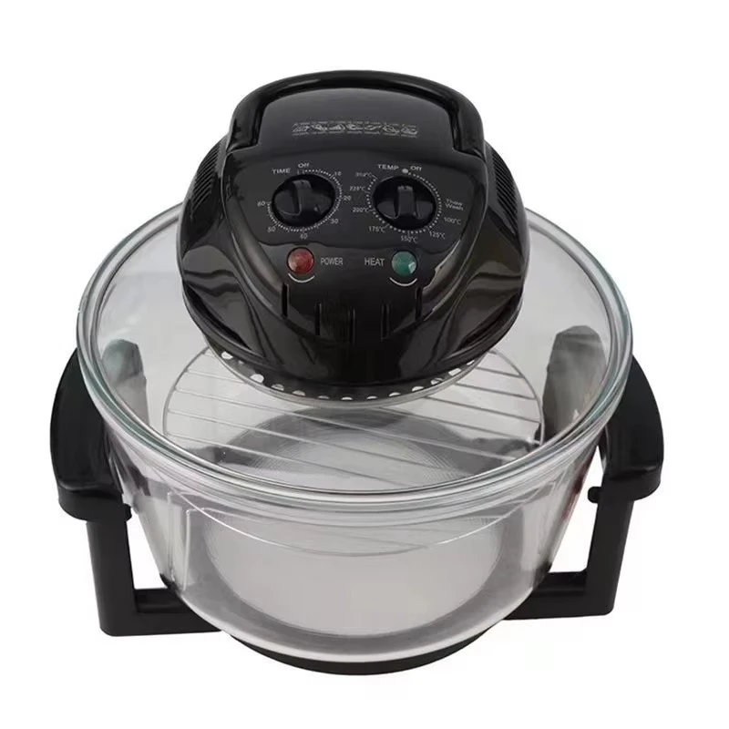 

Electric fryer square non-stick glass light wave stove household visual potato chip machine