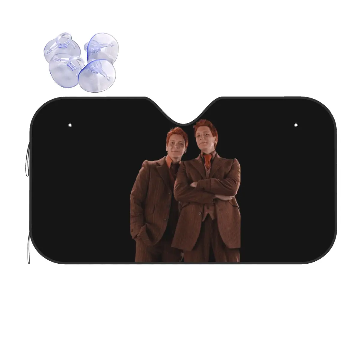 

Модный солнцезащитный козырек с принтом Weasley Twins, лобовое стекло автомобиля, солнцезащитный козырек, аксессуары, чехлы