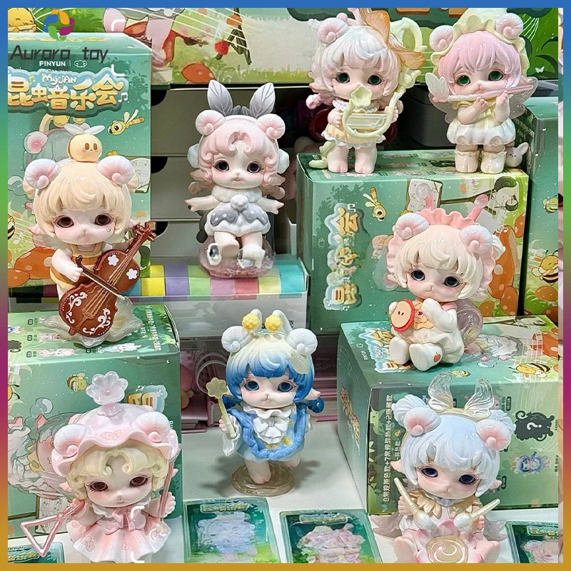 genuine-new-mijuan-insect-concert-series-blind-box-trendy-figure-cute-doll-girly-collectible-figurine-desktop-ornament-girl-gift