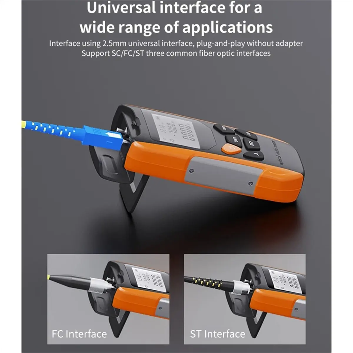 

(A32M) G9-Y Перезаряжаемый измеритель оптической мощности OPM, инструмент для оптоволокна, измеритель мощности оптического кабеля FTTH, оптический измеритель мощности OPM (-50 до 26 дБм)