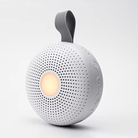 Portable White Noise Machine for Baby with 30 Sounds Lamp for Nursery & Bedroom Sleep Soothing Device & Smart Night Light Travel
