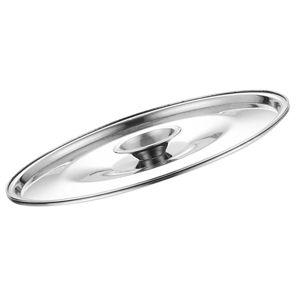 

Stainless Steel Taste Cup Lid 24cm Oil Pot Cover Metal Reusable Kitchen Supplies Cookware Seasoning Jar Lids Strong