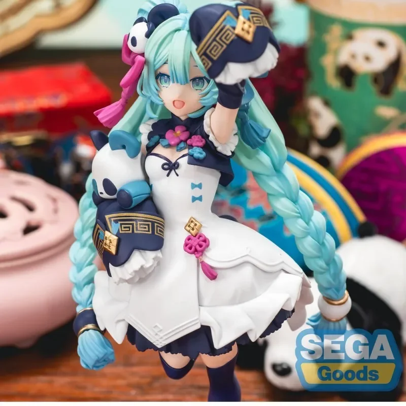 Anime Hatsune Miku Original Sega Luminasta National Style Fashion Action Figure Pvc Doll Collection Cute  Kids Gift Model Toys