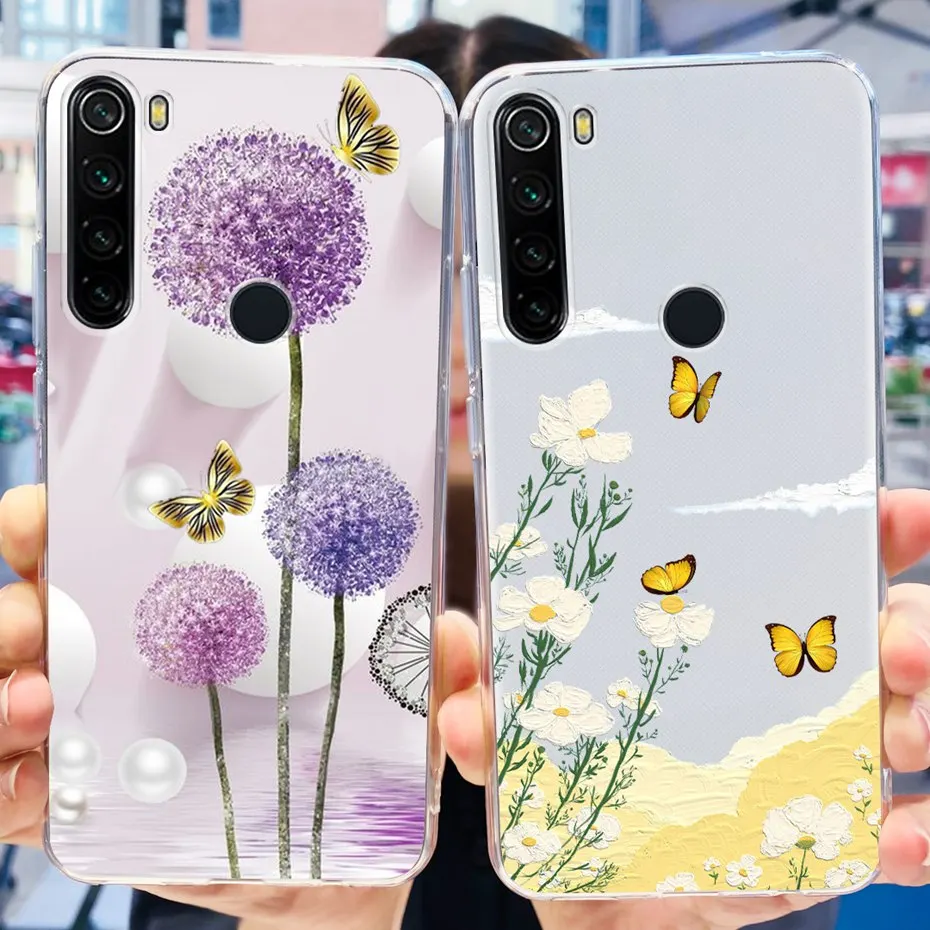For Xiaomi Redmi Note 8 8T Phone Cases Fashion Painted Soft Silicone Back Cover For Redmi Note 8 Pro Funda Note8 T 8Pro Bumper