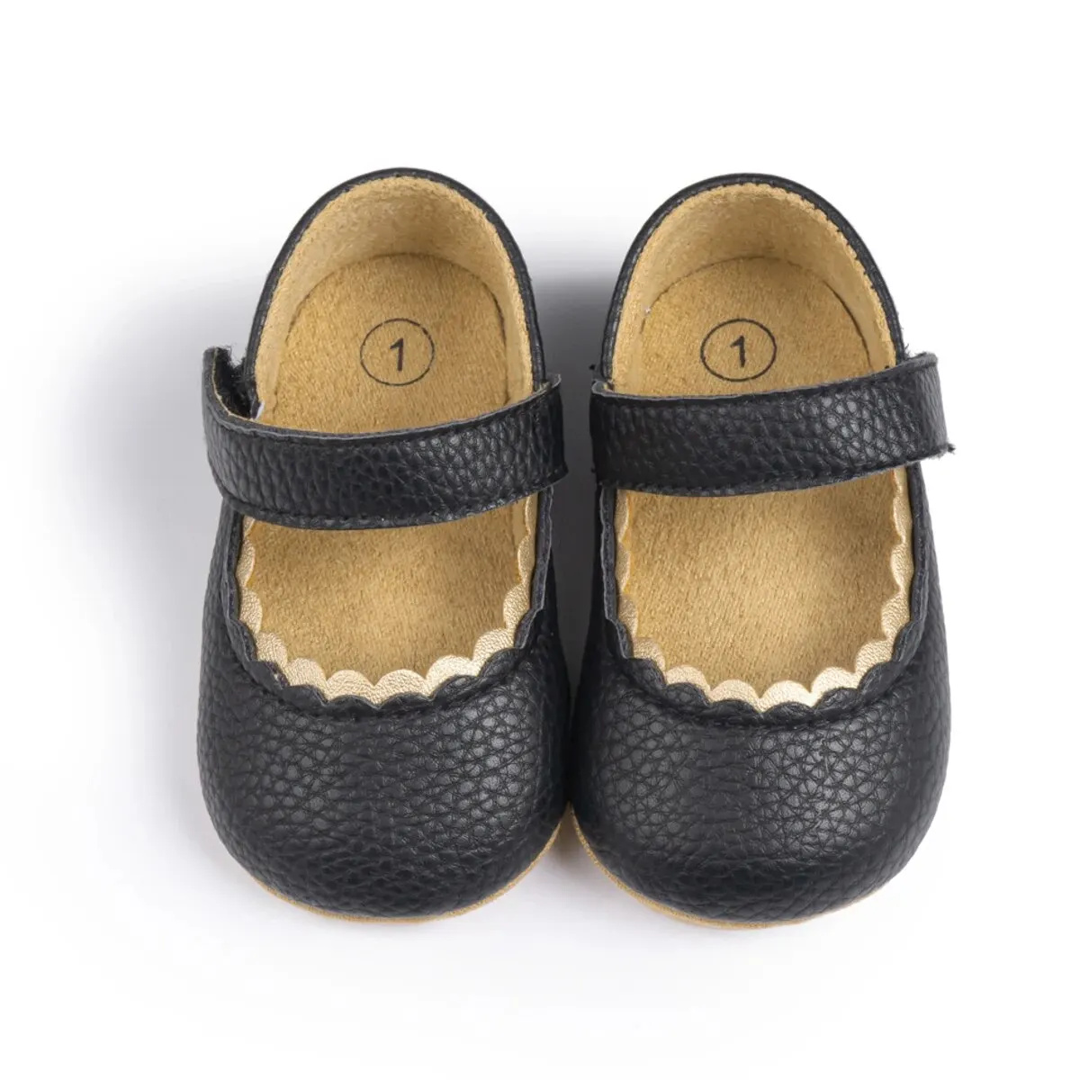 Meckior Baby Girl Shoes PU Leathers Princess Lace Casual Shoes Soft Rubber Sole Newborn Toddler First Walkers Crib Shoes