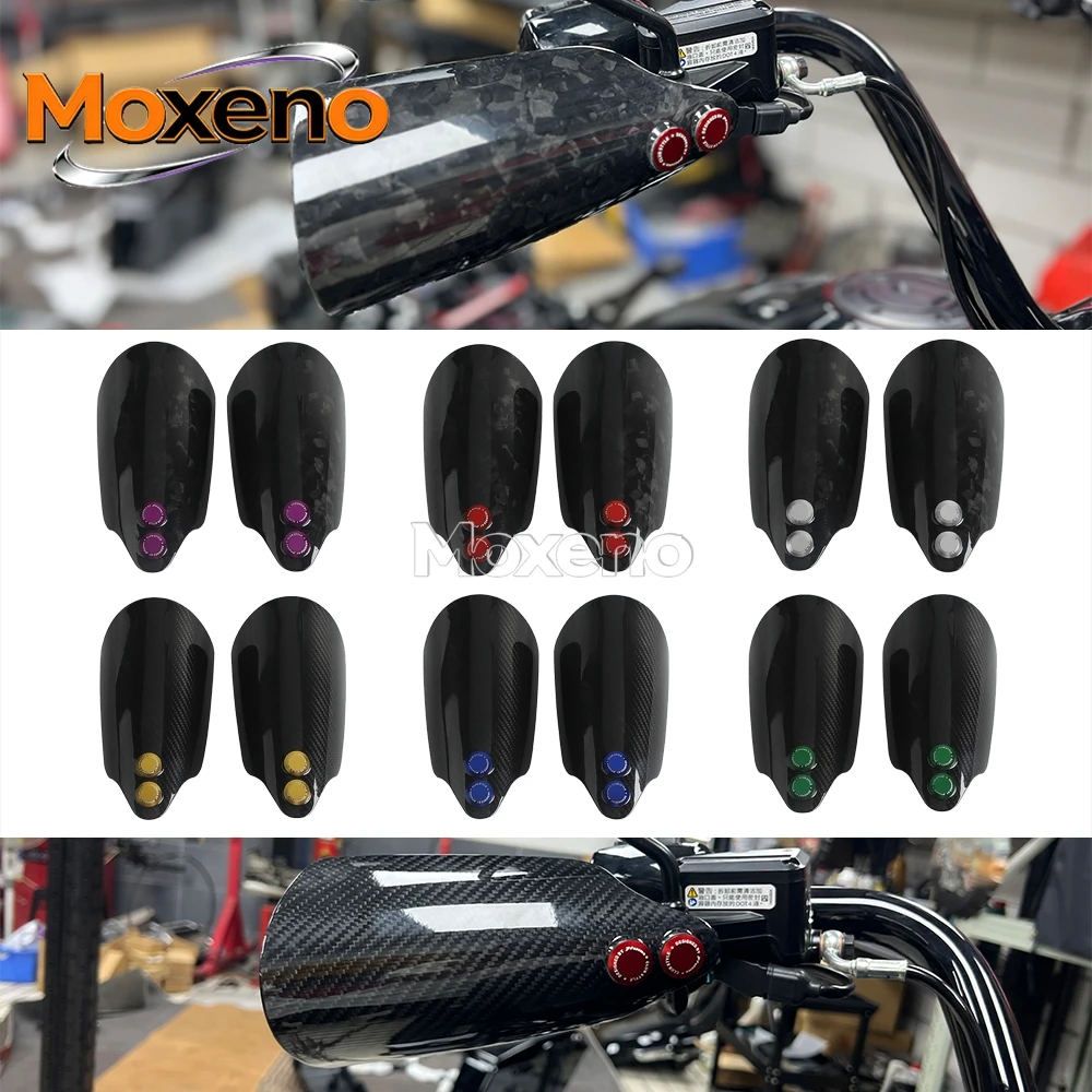 

Moto Handlebar Hand Guards For Harley Touring Dyna Softail Sportster 1996-up Motorcycle Carbon Fiber Handguard Falling Protector