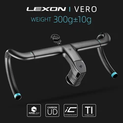 LEXON VERO Full Carbon Road Bike Handlebar Full Inner Cable Urltra-Light Bicycle Racing Handlebars Cycling Product Accessories
