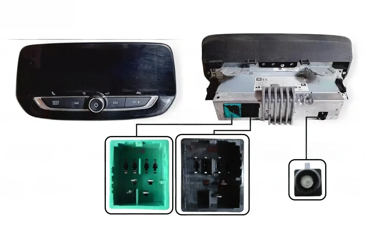 

Рамка автомобильного радио Fascias для Chevrolet Onix 2019-2023, 9-дюймовая 2DIN стерео панель, жгут проводов, адаптер кабеля питания, декодер Canbus