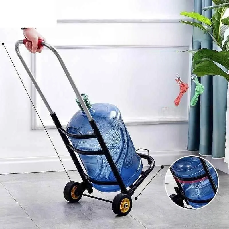 portable-home-use-small-trolley-hand-pulling-water-transport-car-bucket-water-delivery-family-friendly-foldable-stainless-ste
