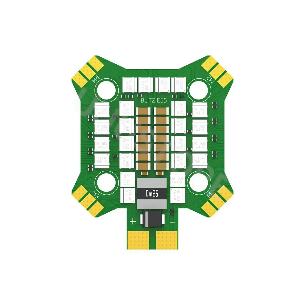 iFlight BLITZ Mini E55 4-IN-1 ESC 2-6S 55A with 20*20mm/Φ4mm Mounting Holes for FPV