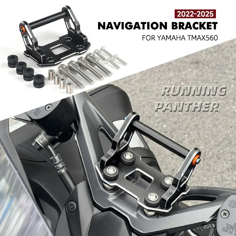 

Motorcycle GPS Mount FOR YAMAHA T-MAX 560 TMAX560 T-max 560 2022-2025 Navigation Bracket Phone Holder Extension New Accessories