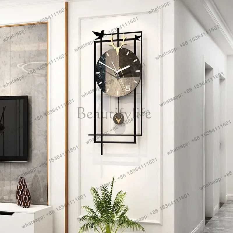 Best Sellers Vintage Modern Wall Watch Metal Wall Art Bedrooms Art Mural Simple Wall Clocks Creative Restaurant Wanduhr Ornament