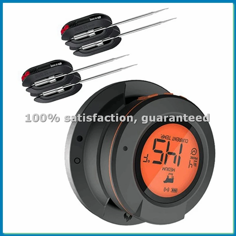 

Wireless Digital Bluetooth Smart Barbecue/Oven Grill Meat Thermometer for Meat Food Barbecue Charcoal Grill and Oven-AT35