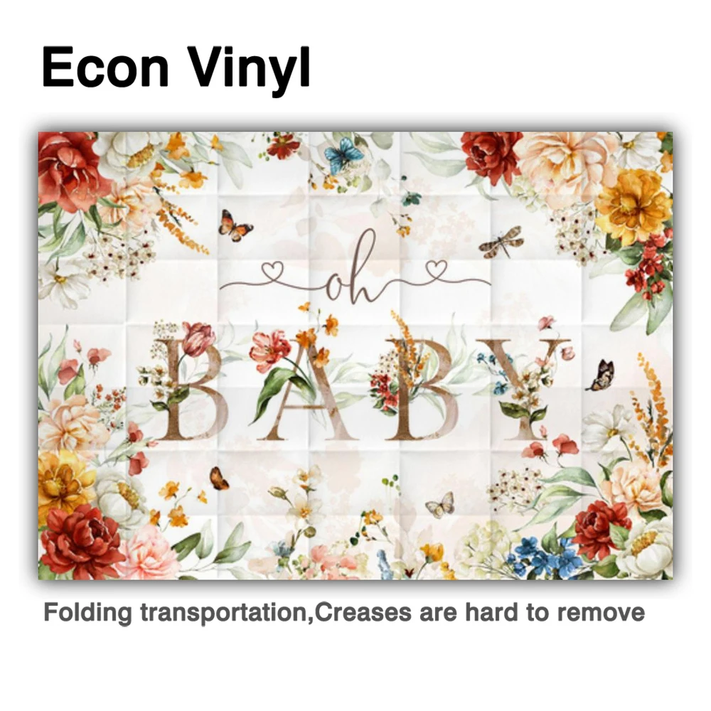 Funnytree детский праздничный цветочный фон для дня рождения весенний фон для новорожденных с бабочками для девочек элегантный детский плакат Фотофон