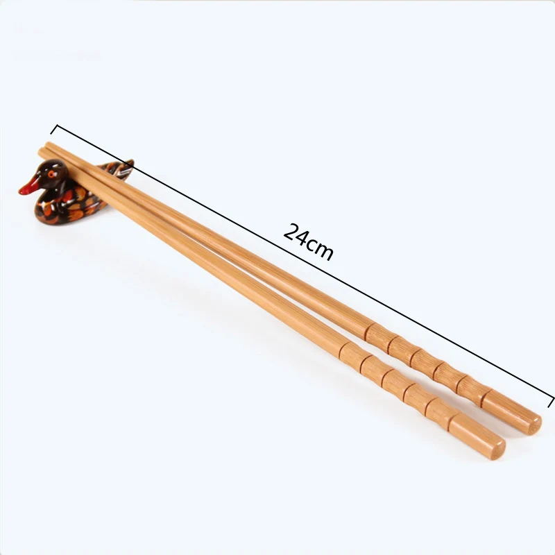 1/3/5 Pair Pure manual Natural Bamboo Wood Chopsticks Healthy Chinese Carbonization Chop Sticks Reusable Hashi Sushi