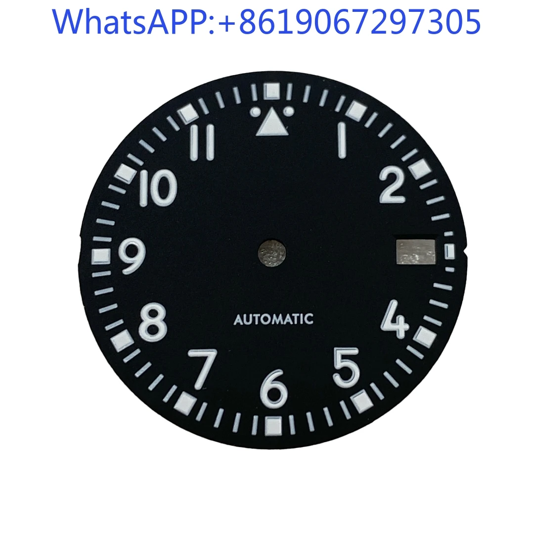 Moda mate Sunburst textura verde lume Mod piezas deportes buceo reloj Dial adecuado para NH35/36 movimiento automático