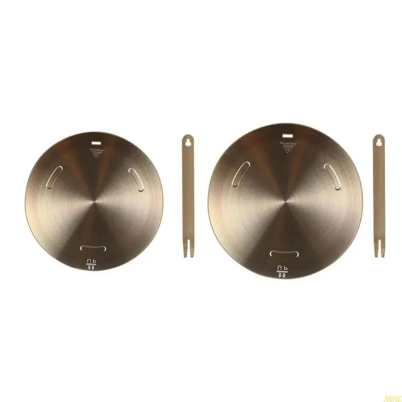 A0NC Stainless Steel Induction Adapter Plate Heat Diffuser Flame Guard Simmer Plate for Efficient Cooking and Defrosting