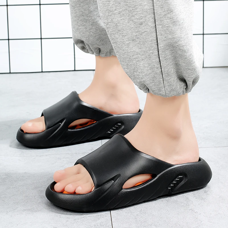 Männer Massage Hausschuhe Indoor Outdoor Sandalen Strand Freizeit schuhe bequeme weiche Rutschen Flip-Flops Herren Sandalen Größe 46 47 – Detail 5