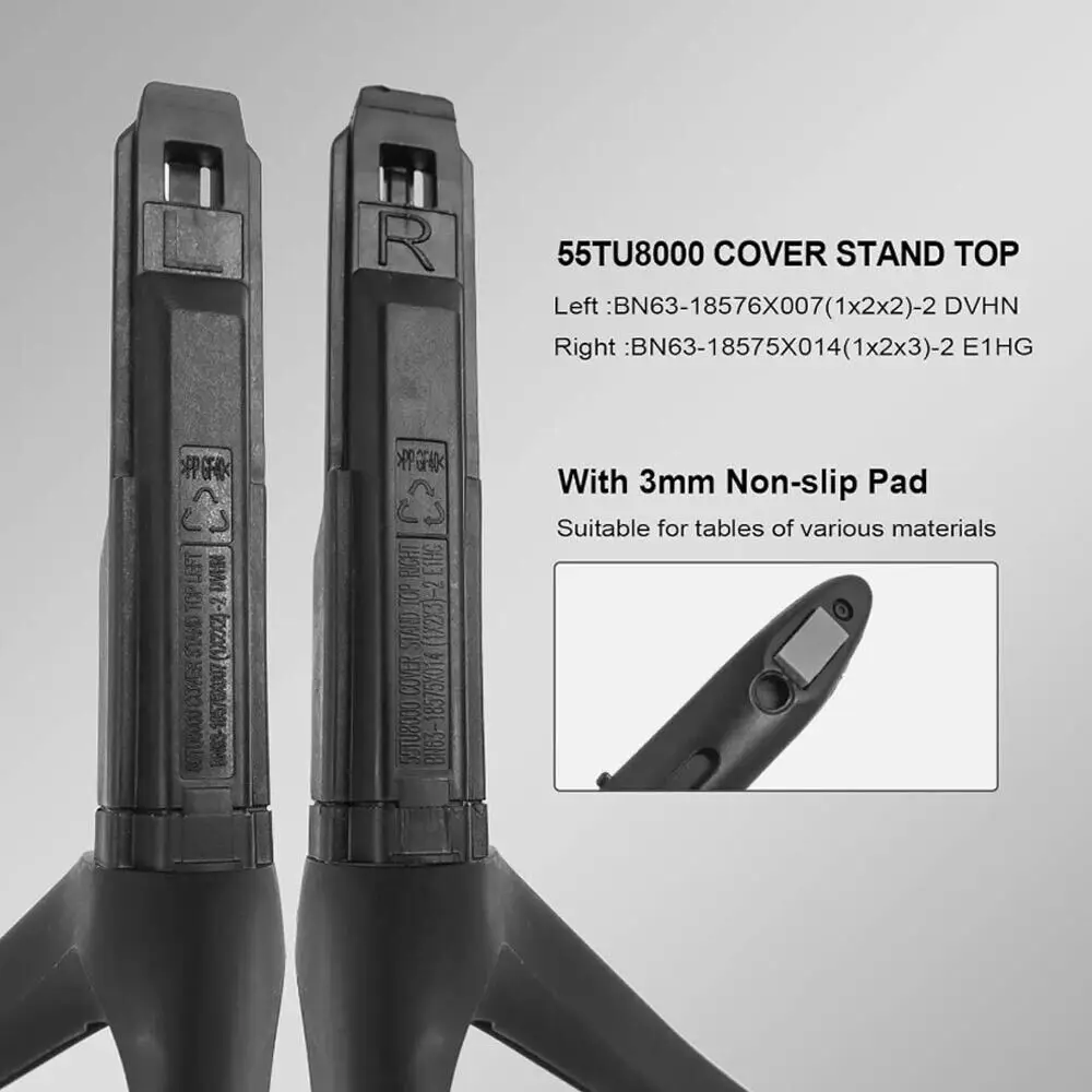 

Stand Legs For UE55TU8000 QN55Q60TAFXZA UA55TU8000 UN55TU800DF (L+R) black