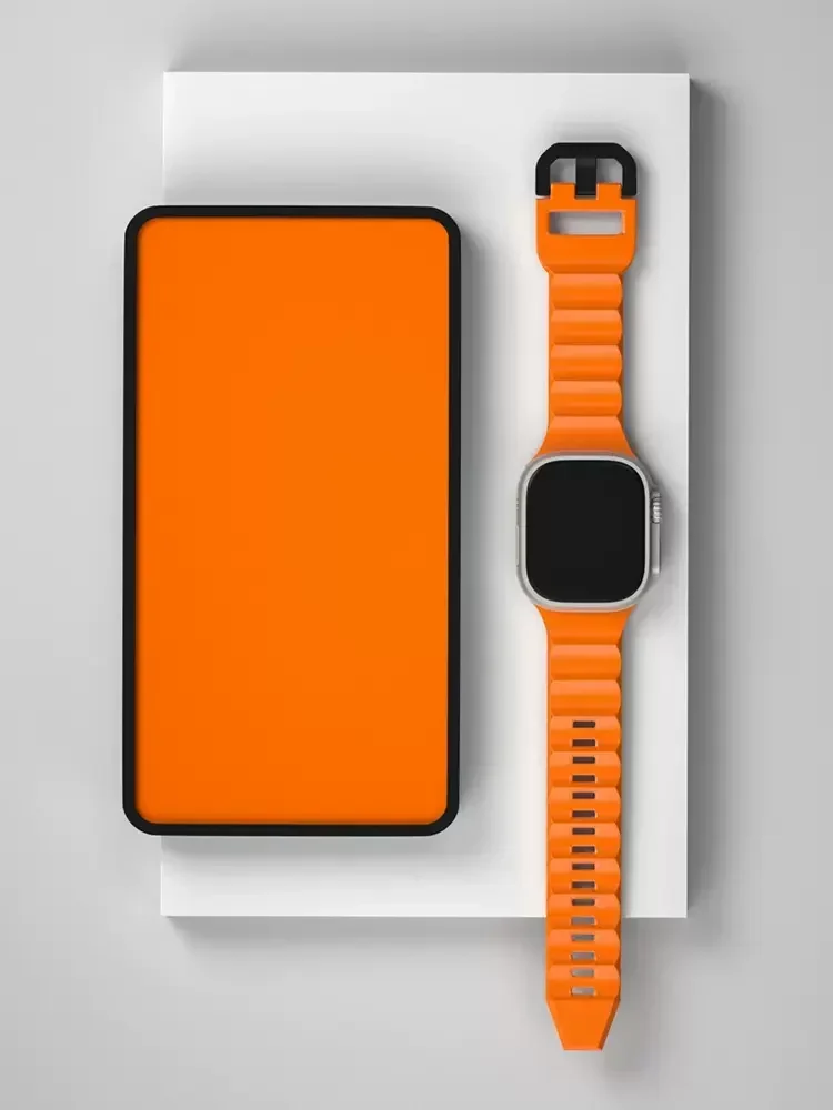 Silikonarmband für Apple Watch Ultra 3-1 49mm 11 10 9 8 7 46mm 42mm 45mm 41mm Wellenförmiges Armband für IWatch 6 5 4 SE 44mm 40mm