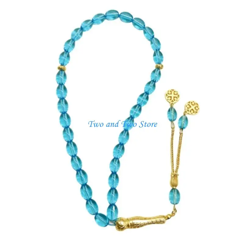 HX6F Golden Harvest Inspired Glass Beads Jewelry Sustainable Gift For Trendsetters