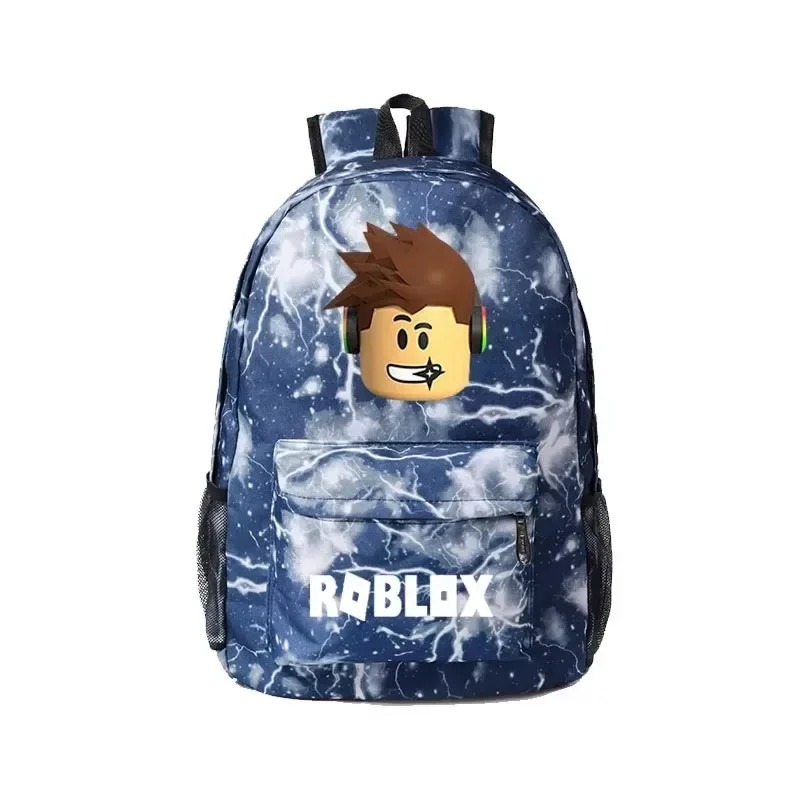

Game Roblox Anime Cartoon Backpack for Primary & Secondary School Students Unisex Game-Themed Shoulder Bag Festival Gift