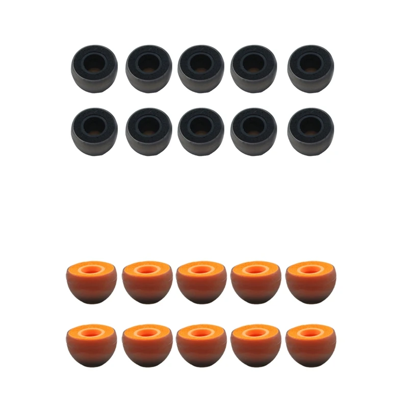 Hot TTKK 10Pcst Silicone Memory Foam Composite Earphone Cover Replacement Earplug Ear Ear Cap Accessory Earbuds Covers Cap