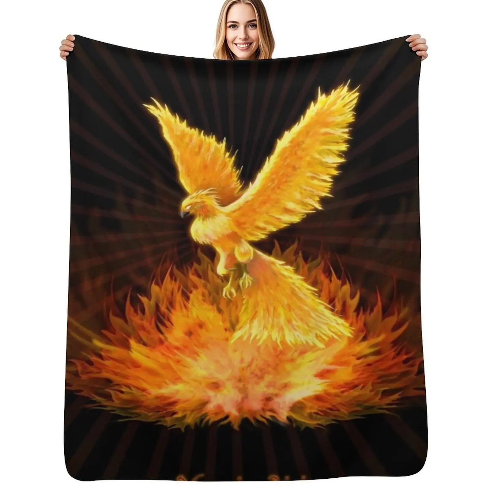 

Phoenix Rising Throw Blanket Nap Blankets Sofas Of Decoration Sleeping Bag Hair Blanket