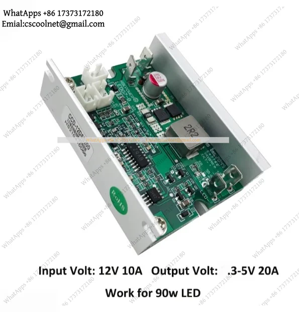 k3 3.3V-5V 20A Constant Current LED Driver Board 90W Dimming Adjustable for Stage Moving Head Light