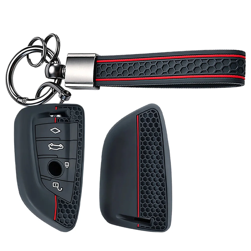 Key Case Cover With Wrist Strap For BMW 1 Series 2 Series 3 Series 4 Series 5 Series 7 Series X1 X2 X3 X4 X5 X6 Z4 M3 M5 Premium