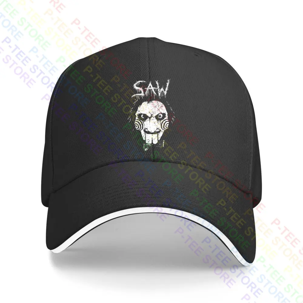 Saw Jigsaw Black Metal Billy The Puppet Gothic Punk Horror Movies Baseball Cap Snapback Caps Knitted Bucket Hat