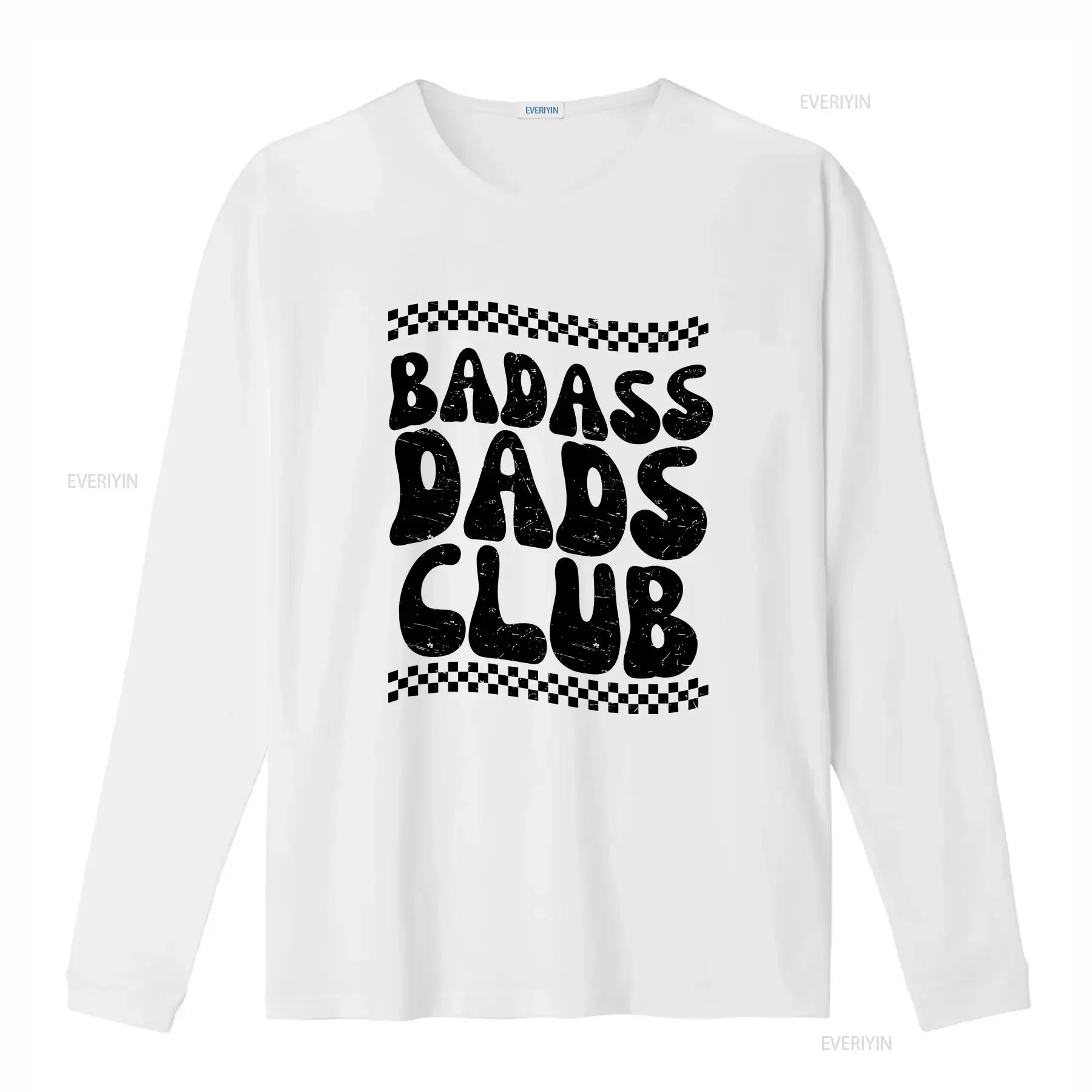 Badass Dads Club T Shirt Bad Dad Cool Funny Father's Day New from Wife Expectant Father long or short sleeves vintage Washed
